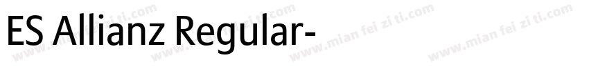 ES Allianz Regular字体转换
